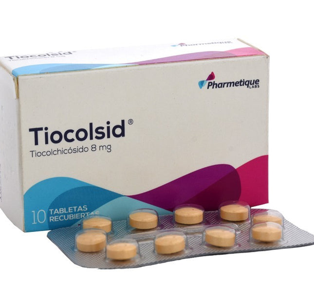Tiocolsid 8 Mg 10 Tabletas
