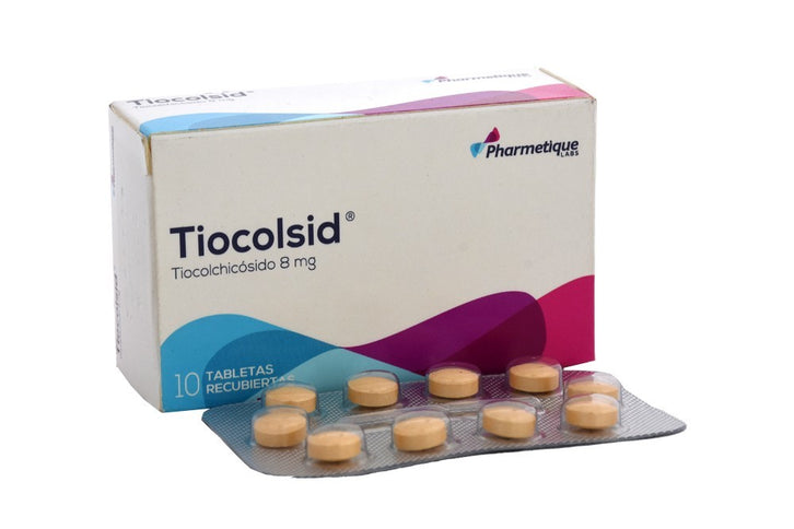 Tiocolsid 8 Mg 10 Tabletas