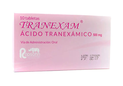 Tranexam 500 Mg 10 Tabletas