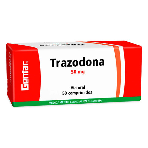Trazodona 50 Mg 50 Tabletas Gf