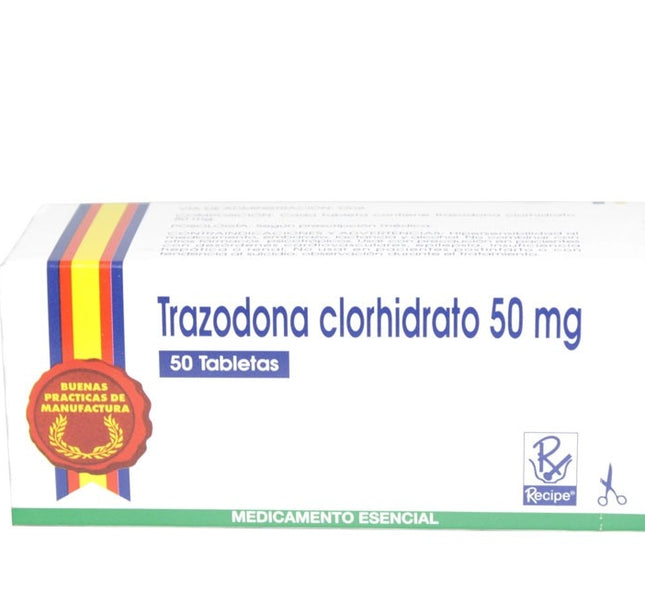 Trazodona 50 Mg 50 Tabletas Rc
