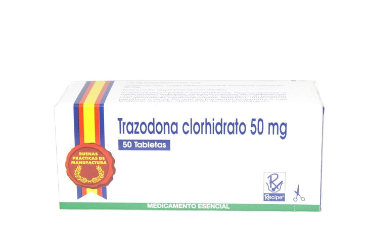 Trazodona 50 Mg 50 Tabletas Rc