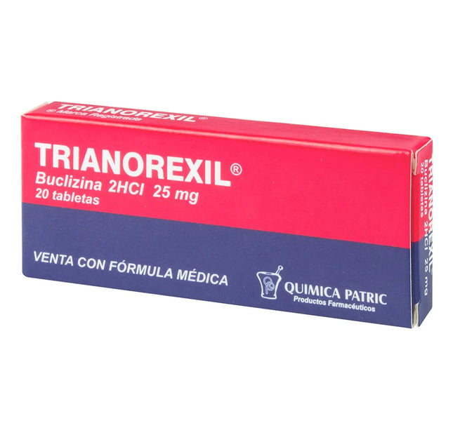 Trianorexil 25 Mg 20 Tabletas