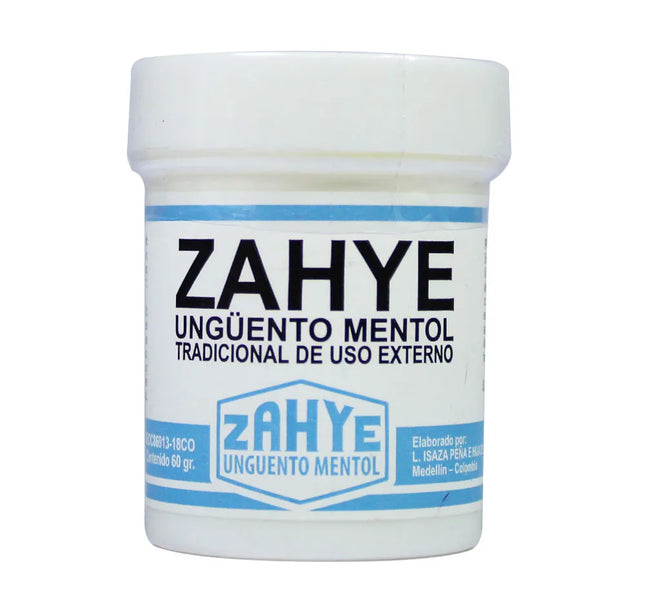 Unguento Zahye Mentol Pote 60 Gr.