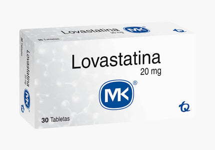 Lovastatina 20 Mg 30 Tabletas Mk