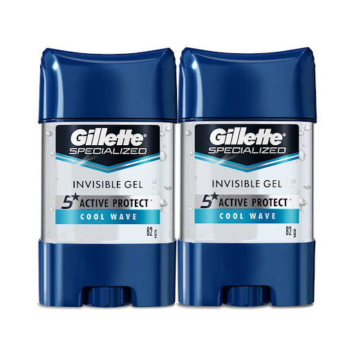 2 Desodorante Gillette Gel Cool Wave 82 Gr