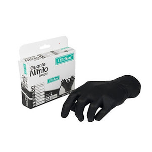 Guantes Nitrilo Alfasafe Negro Talla M 24