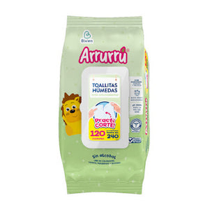 Toallitas Arrurru Aloe Practicorte 240 Und