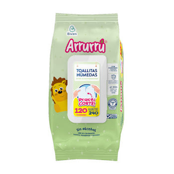 Toallitas Arrurru Aloe Practicorte 240 Und