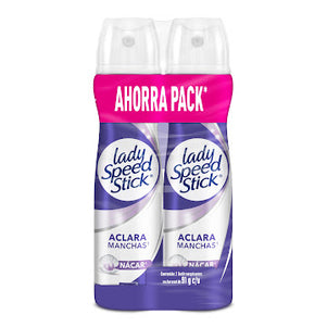 2 Desodorante Lady Spray Derma Aclarado 91Gr Pack