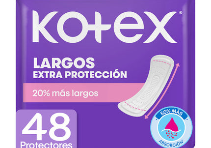 Protectores Diarios Kotex Largos 48 Unds
