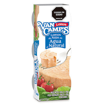 Atún Van Camps En Agua 80 Gr 3 Und