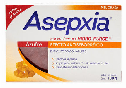 Jabón Asepxia Azufre 100 Gr