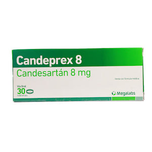 Candeprex 8 Mg 30 Tabletas
