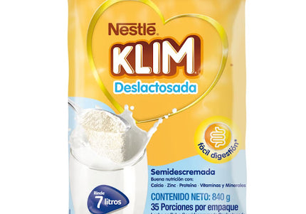 Leche Klim Deslactosada Semidescremada 840 G