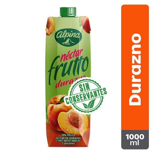 Nectar Alpina Frutto Durazno 1000 Ml