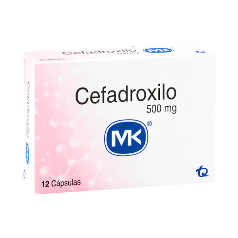 Cefadroxilo 500 Mg 12 Tabletas Mk