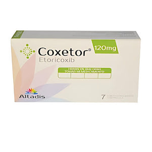 Coxetor 120 Mg 7 Tabletas Recubiertas
