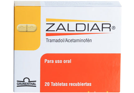 Zaldiar 37.5/325 Mg 20 Tabletas