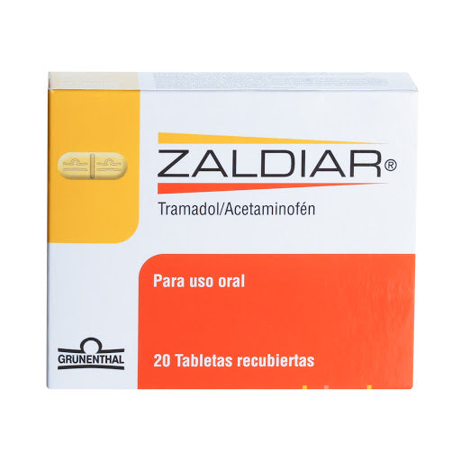 Zaldiar 37.5/325 Mg 20 Tabletas