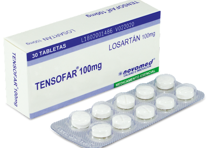 Losartan Tensofar 100 Mg 30 Tabletas