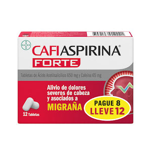 Cafiaspirina Pague 8 Lleve 12 Tabletas