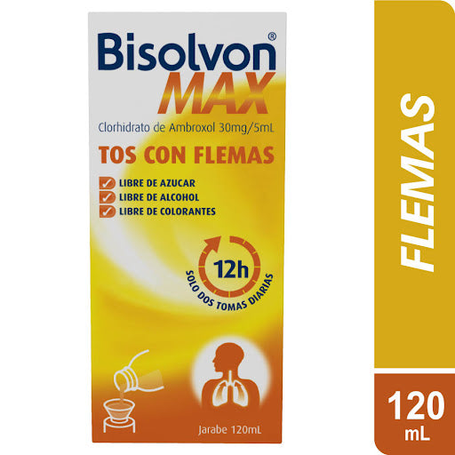 Bisolvon Max Jarabe 120 Ml