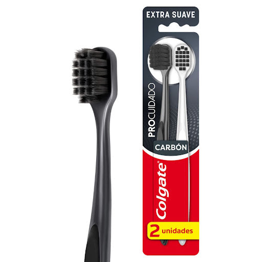2 Cepillo Colgate Procuidado Carbón