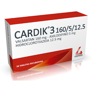 Cardik 3 160/5/12.5 28 Tabletas