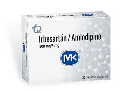 Irbesartan 300Mg Amlodipino 5Mg 30Tbs Mk