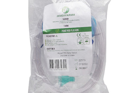 Kit Nebulizacion Plus Pediatrico Azul Inverfarm