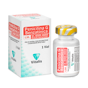 Penicilina G Benzatinica 2.4 Ui 10 Ampollas. Vt