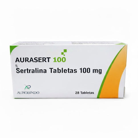 Sertralina Aurasert 100 Mg 28 Tabletas