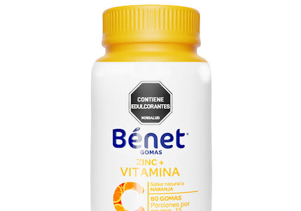 Gomas de Gelatina Benet Vitam. C Y Zinc 150Gr