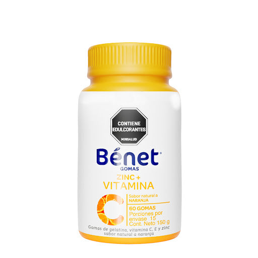 Gomas de Gelatina Benet Vitam. C Y Zinc 150Gr