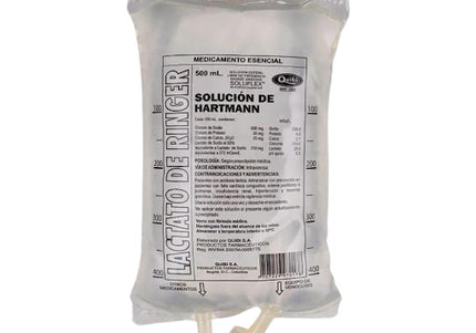 Solucion Lactato Ringer 500Ml Quibi Bolsa