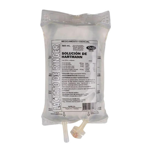 Solucion Lactato Ringer 500Ml Quibi Bolsa