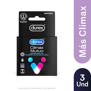 Preservativo Durex Clima Mutuo 3 Unidades