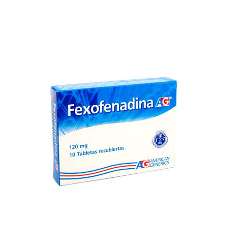 Fexofenadina 120 Mg 10 Tabletas Ag