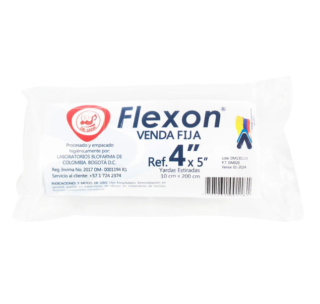 Venda Elastica Blanca Flexon 4X5