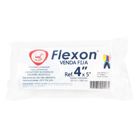 Venda Elastica Blanca Flexon 4X5