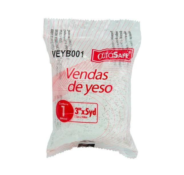 Vendas Yeso Blanca Alfasafe 3X5