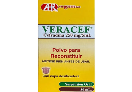 Veracef 250 Mg Suspension 80 Ml