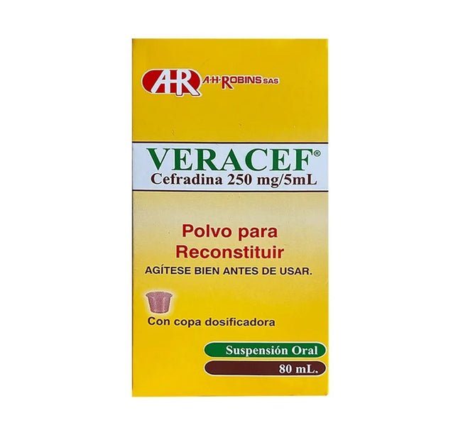 Veracef 250 Mg Suspension 80 Ml