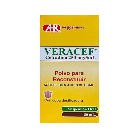 Veracef 250 Mg Suspension 80 Ml