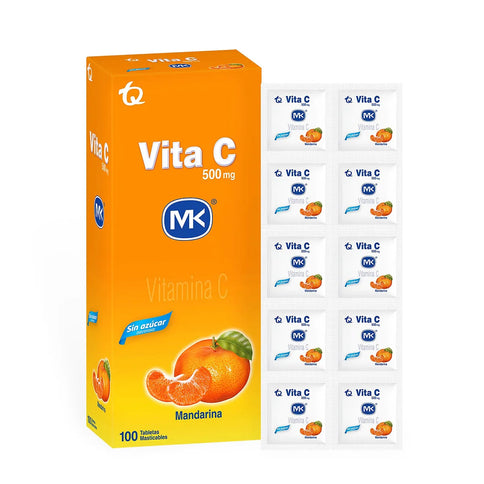 Vita C 500 Mg Mandarina 100 Tbs Mk