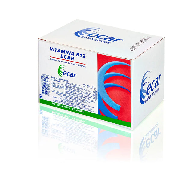 Vitamina B12 1 Ml 25 Ampollas Ecar