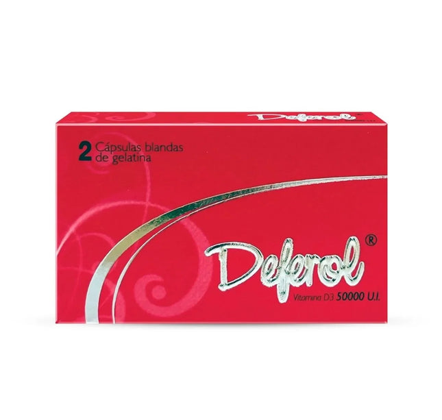Deferol 50000 Ui 2 Capsulas