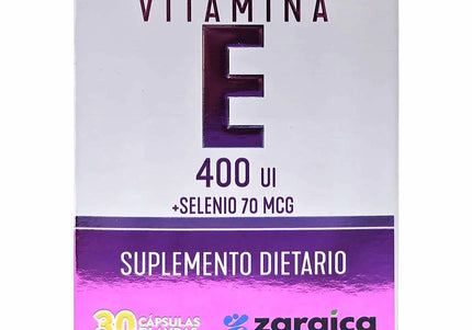 Vitamina E 400 Ui+Sele.70 Mcg 30 Caps.