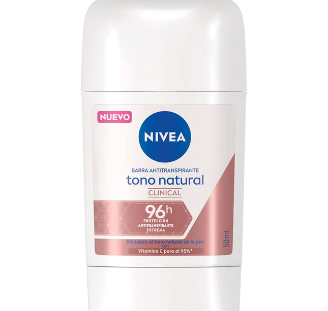 Desodorante  Nivea Tono Natural Clinical Barra 50Grs